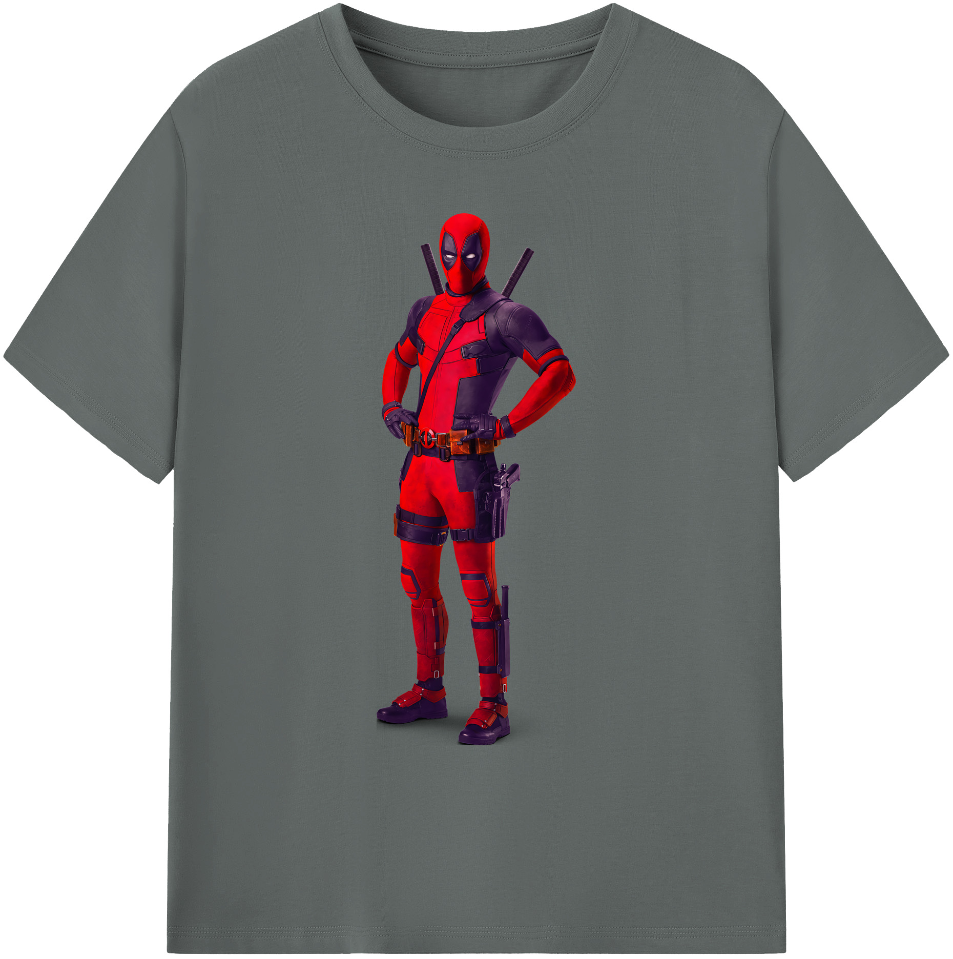 （画像用） Deadpool デッドプール 綿100％ メンズ半袖Tシャツ｜肌触りやわらか＆通気性